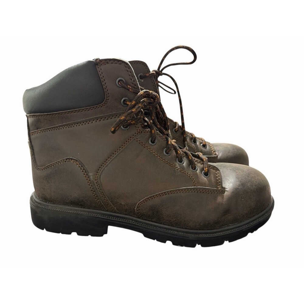BRAHMA Men's Work Steel Toe Size 11 Brown Leather Boot 28800794